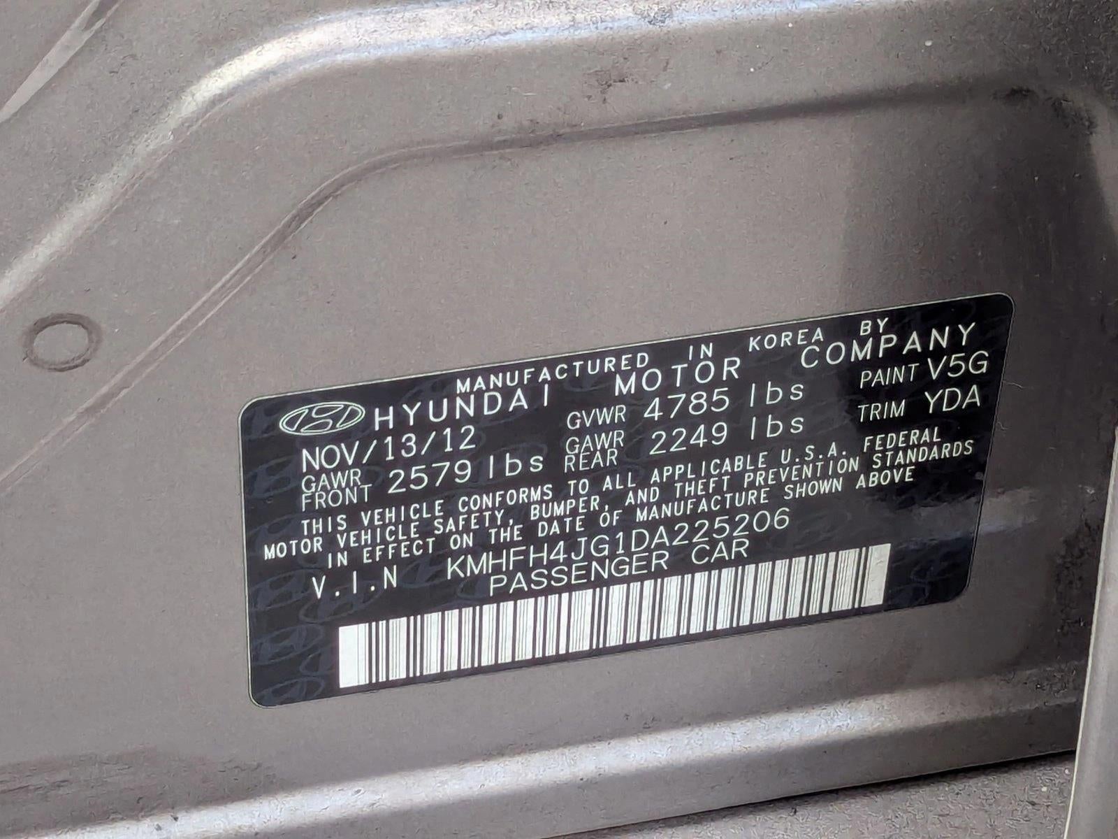 2013 Hyundai Azera Base
