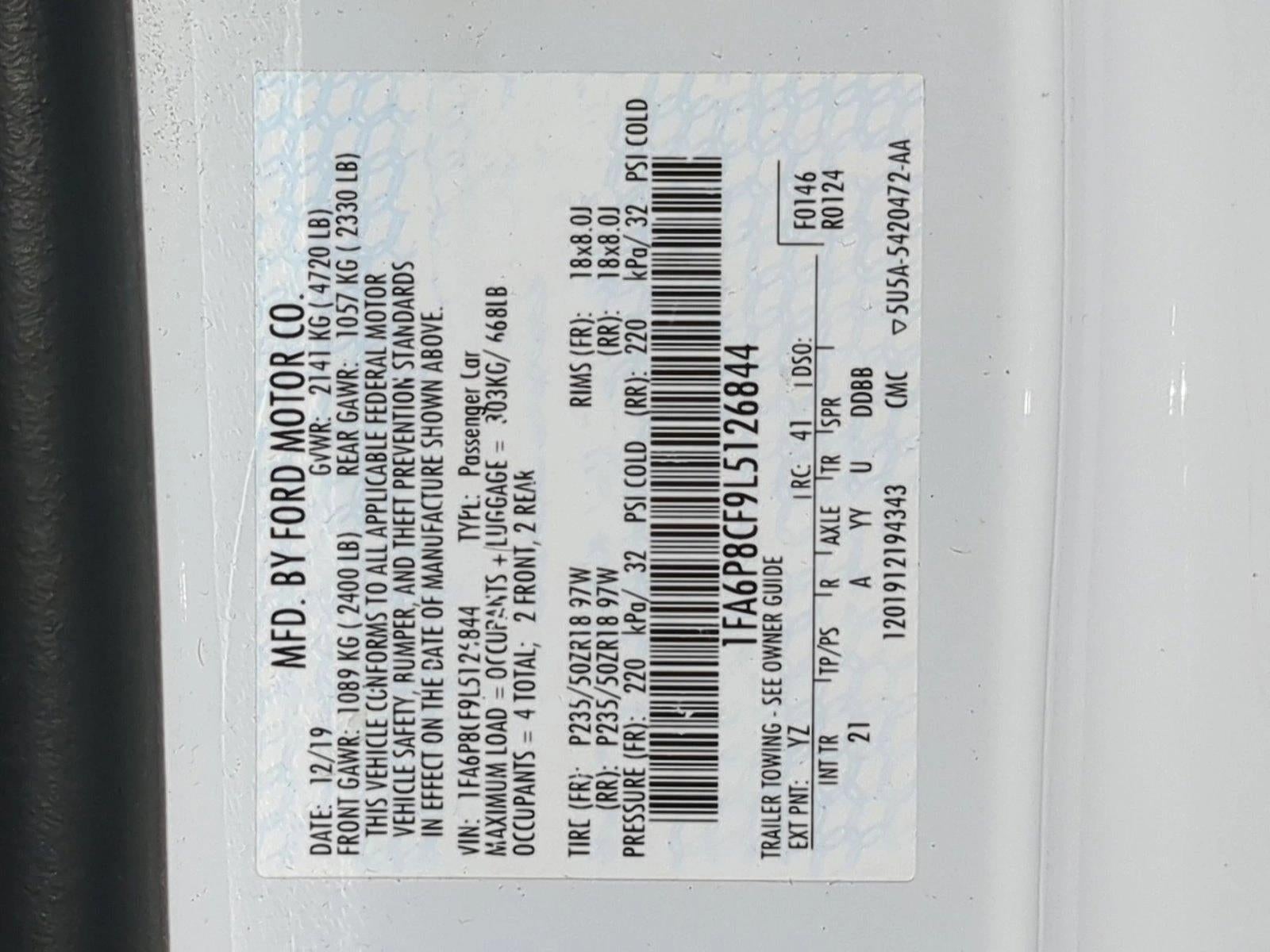 2020 Ford Mustang GT Fastback