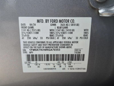 2024 Ford Explorer ST-Line RWD