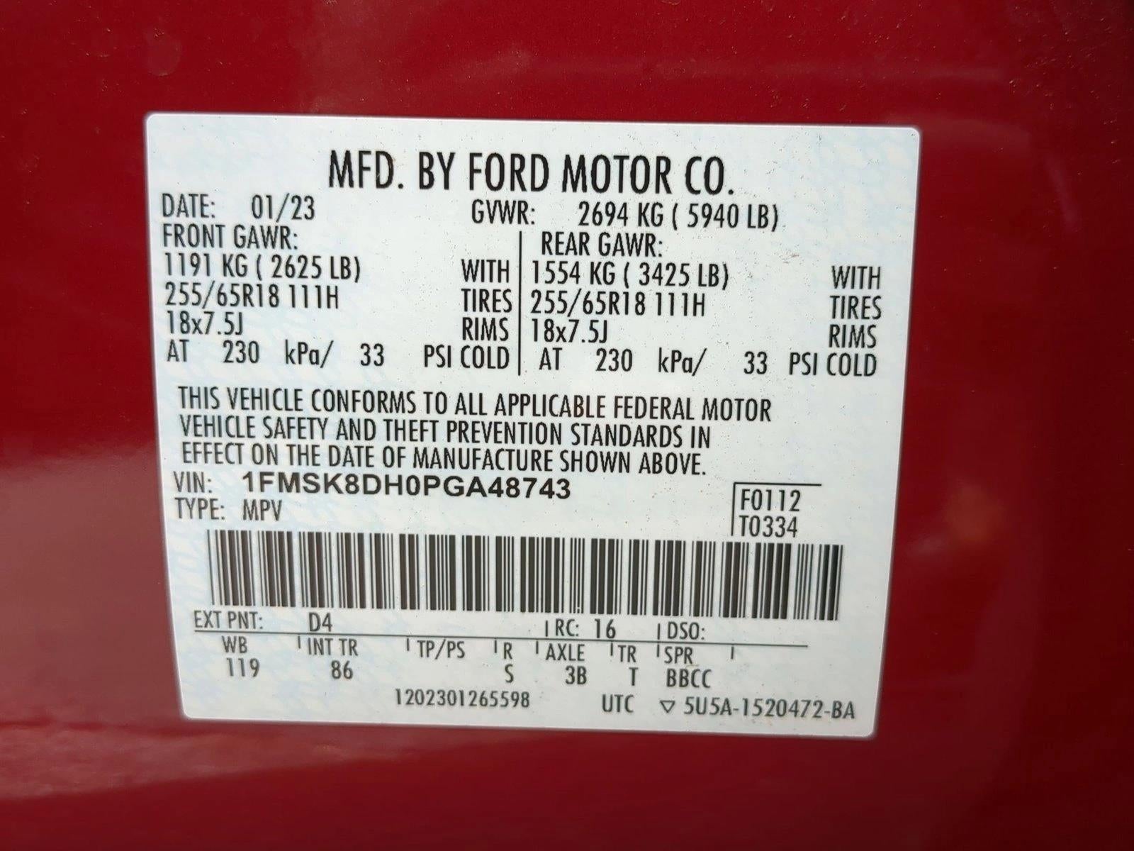 2023 Ford Explorer XLT 4WD