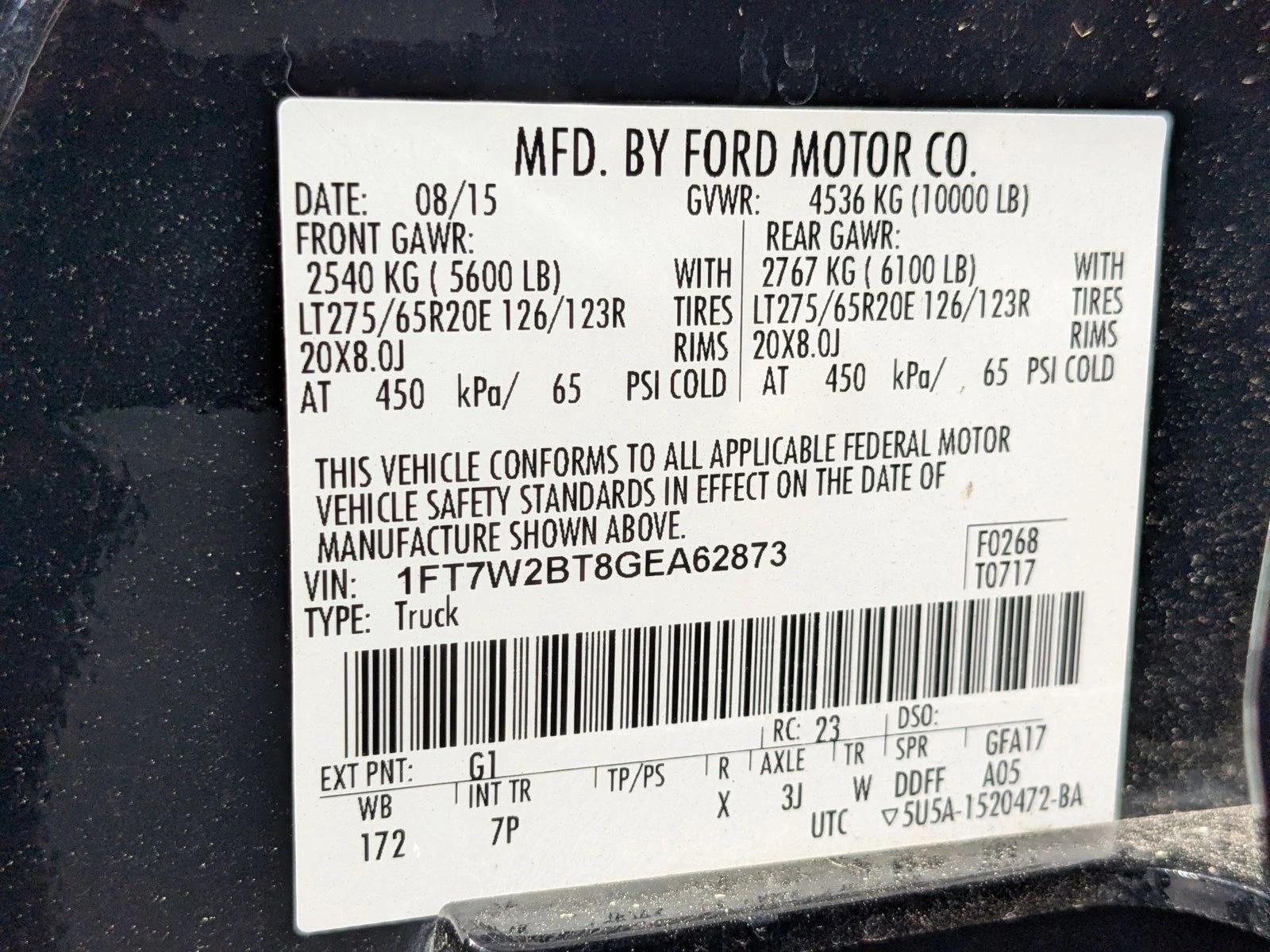 2016 Ford Super Duty F-250 SRW 4WD Crew Cab 6-3/4 Ft Box Platinum