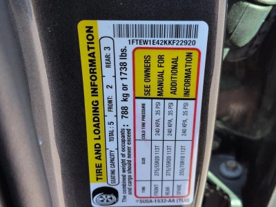 2019 Ford F-150 LARIAT 4WD SuperCrew 5.5' Box