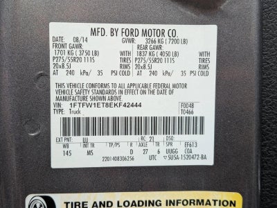 2014 Ford F-150 4WD SuperCrew 5-1/2 Ft Box XLT