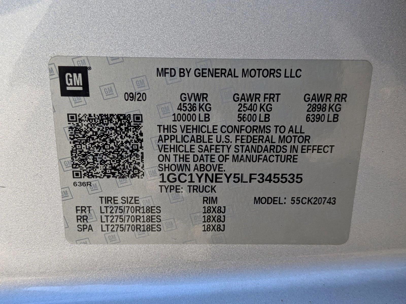 2020 Chevrolet Silverado 2500 HD Crew Cab Standard Box 4-Wheel Drive LT