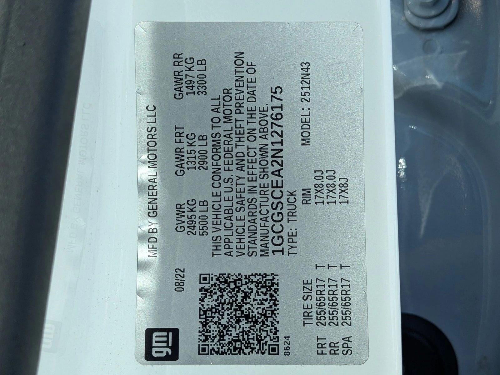 2022 Chevrolet Colorado Crew Cab Short Box 2-Wheel Drive LT