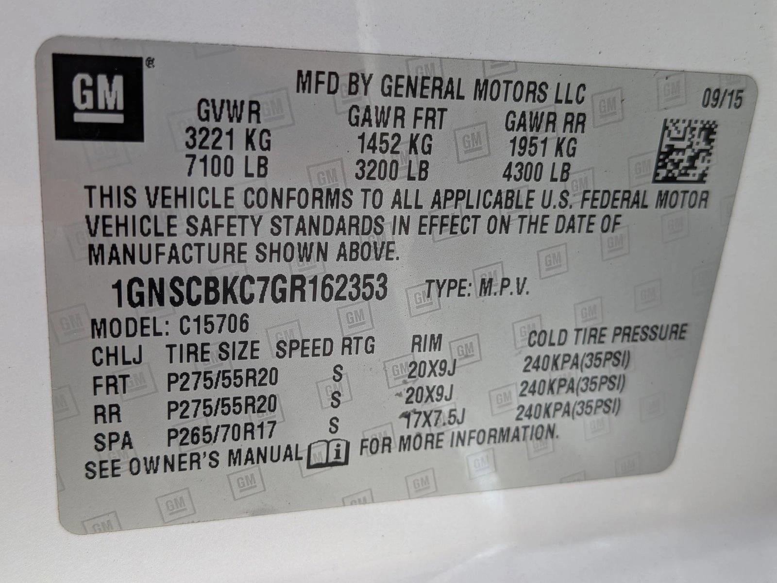 2016 Chevrolet Tahoe 2WD LT