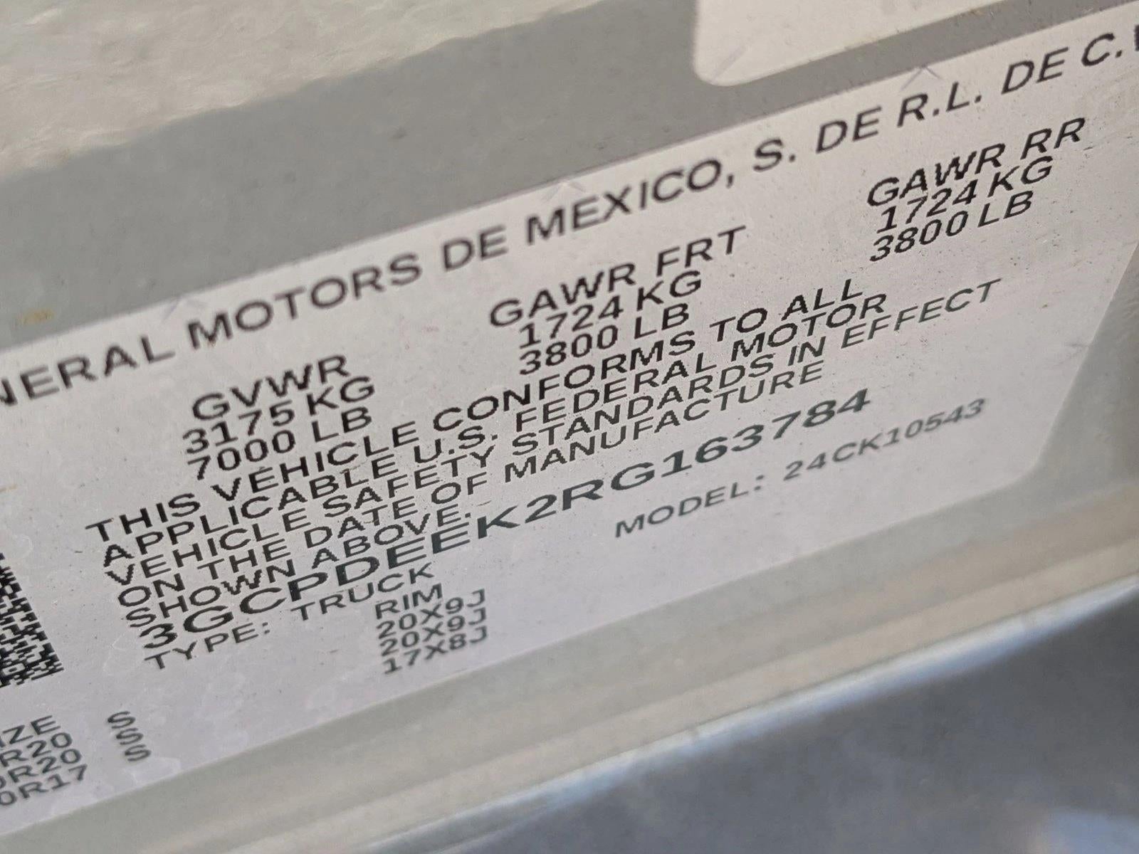 2024 Chevrolet Silverado 1500 Crew Cab Short Box 4-Wheel Drive RST