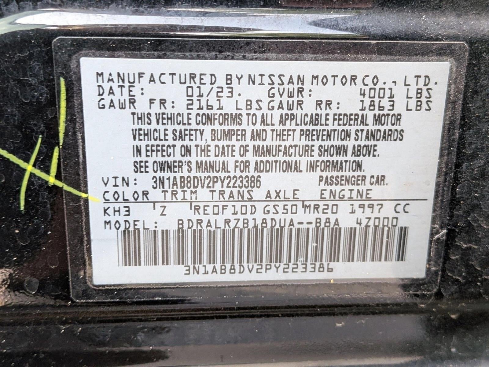 2023 Nissan Sentra SR CVT