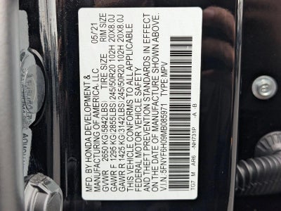 2021 Honda Pilot Elite AWD