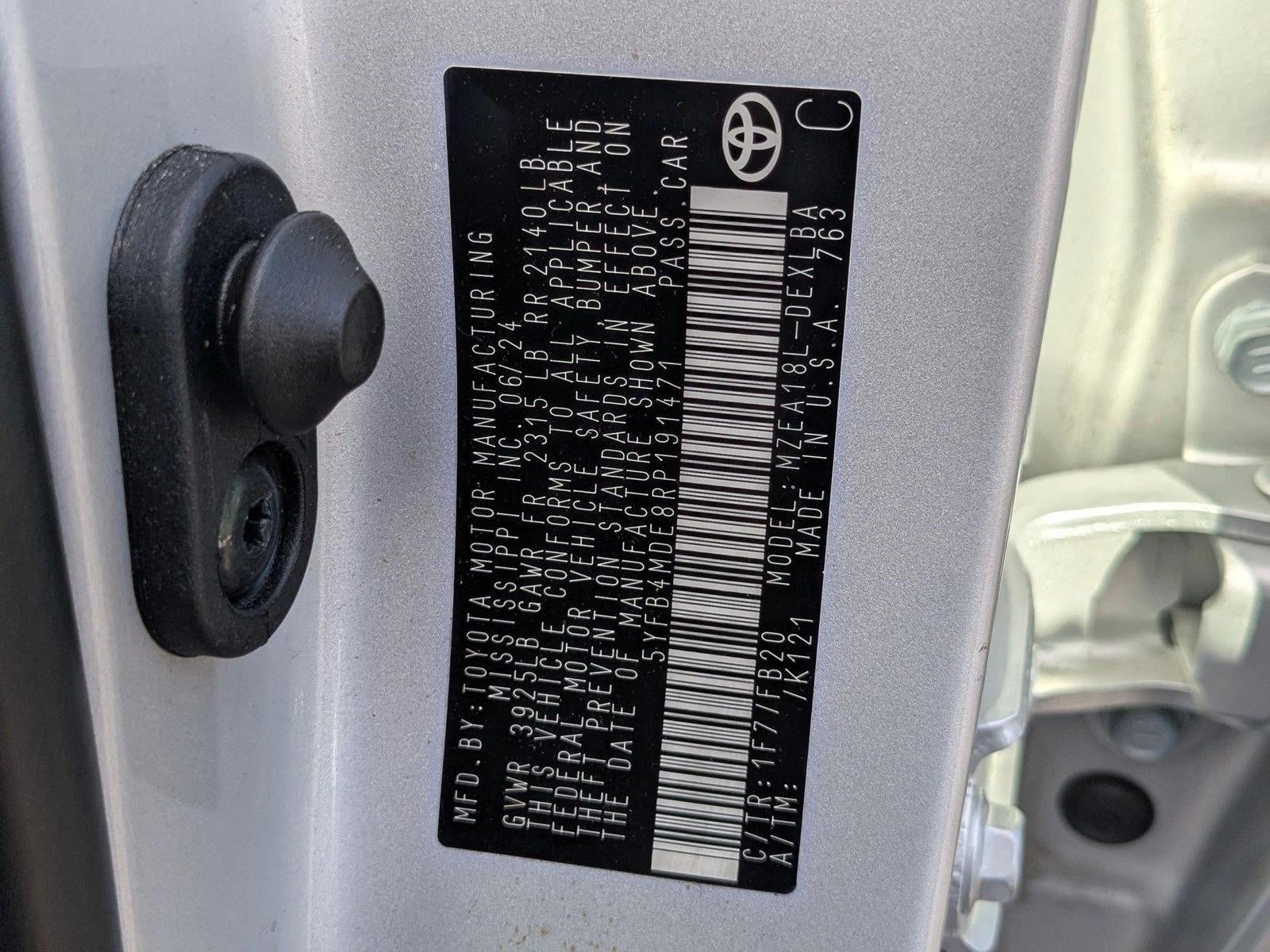 2024 Toyota Corolla LE CVT (Natl)