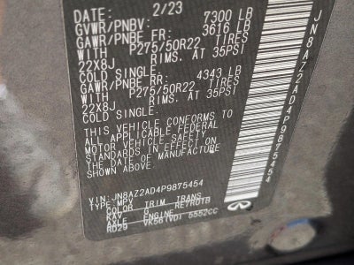 2023 INFINITI QX80 PREMIUM SELECT RWD