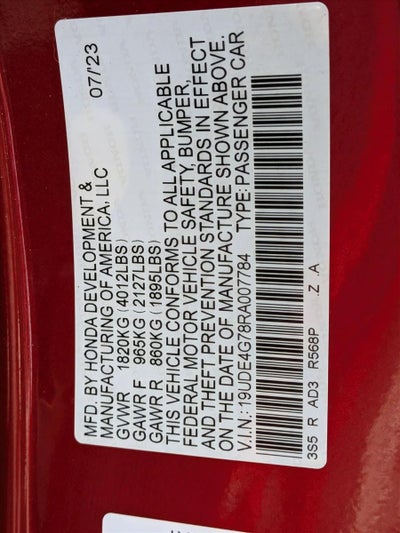 2024 Acura Integra Manual w/A-Spec Technology Package