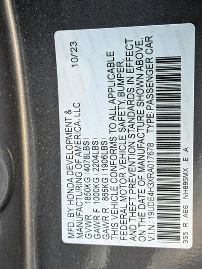 2024 Acura Integra CVT w/A-Spec Package