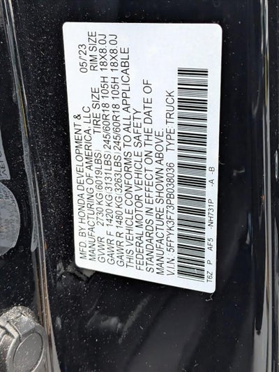 2023 Honda Ridgeline RTL-E AWD