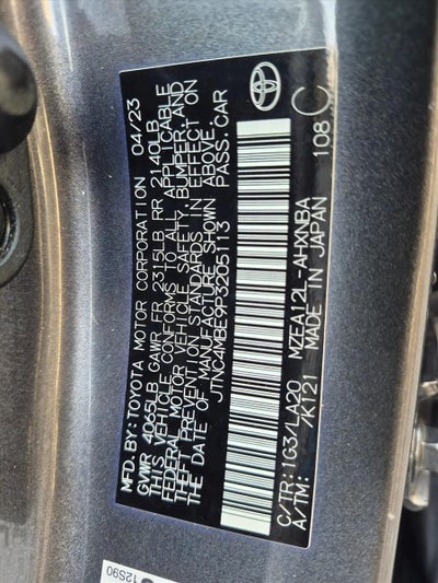 2023 Toyota Corolla Hatchback XSE CVT (Natl)