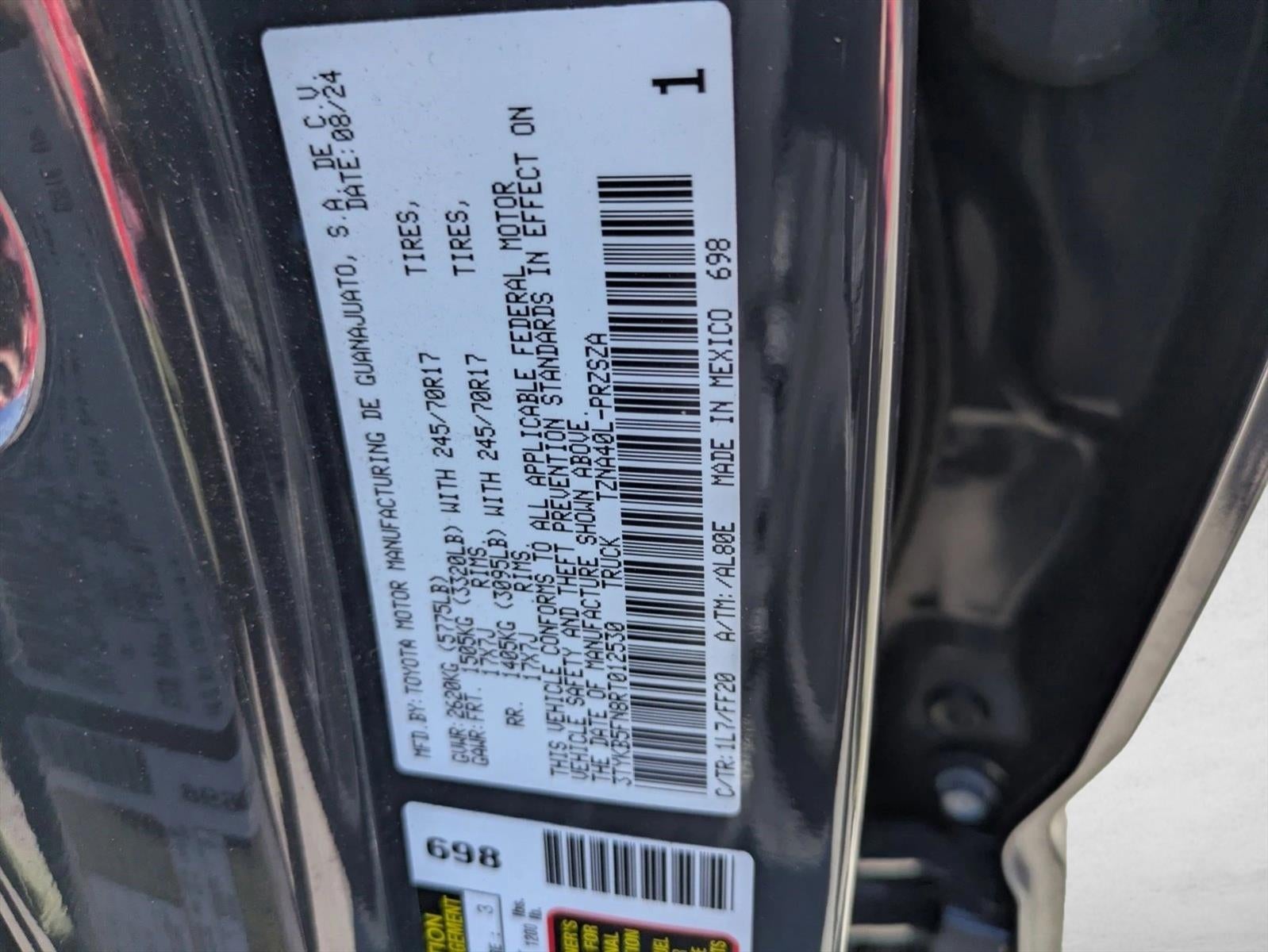 2024 Toyota Tacoma 2WD 2WD SR5 Double Cab 5' Bed AT (SE)