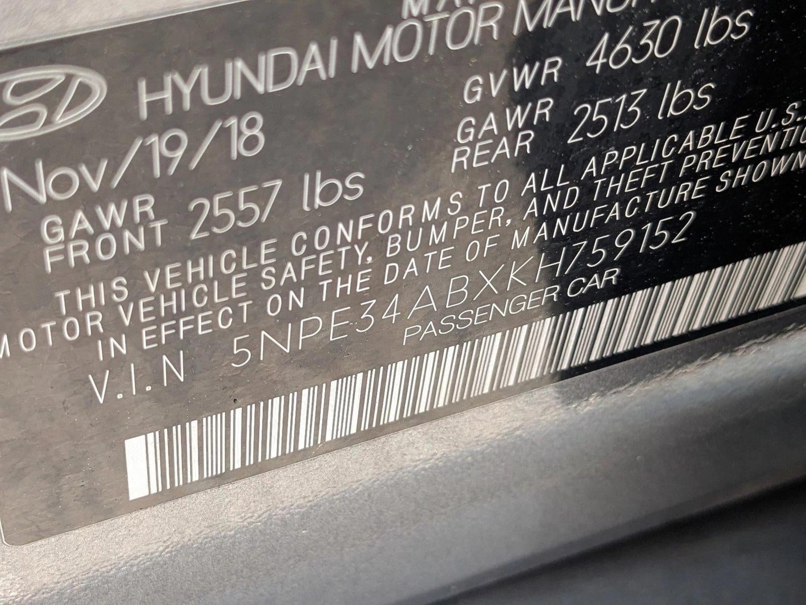 2019 Hyundai SONATA Limited 2.0T