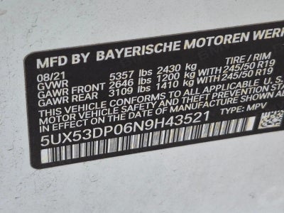 2022 BMW X3 xDrive30i Sports Activity Vehicle