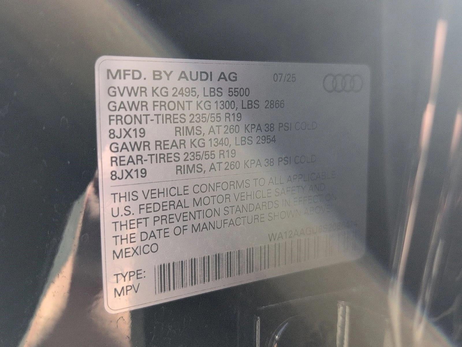 2025 Audi Q5 Premium Plus 2.0 TFSI quattro
