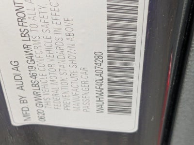 2020 Audi A4 Sedan Premium Plus 40 TFSI