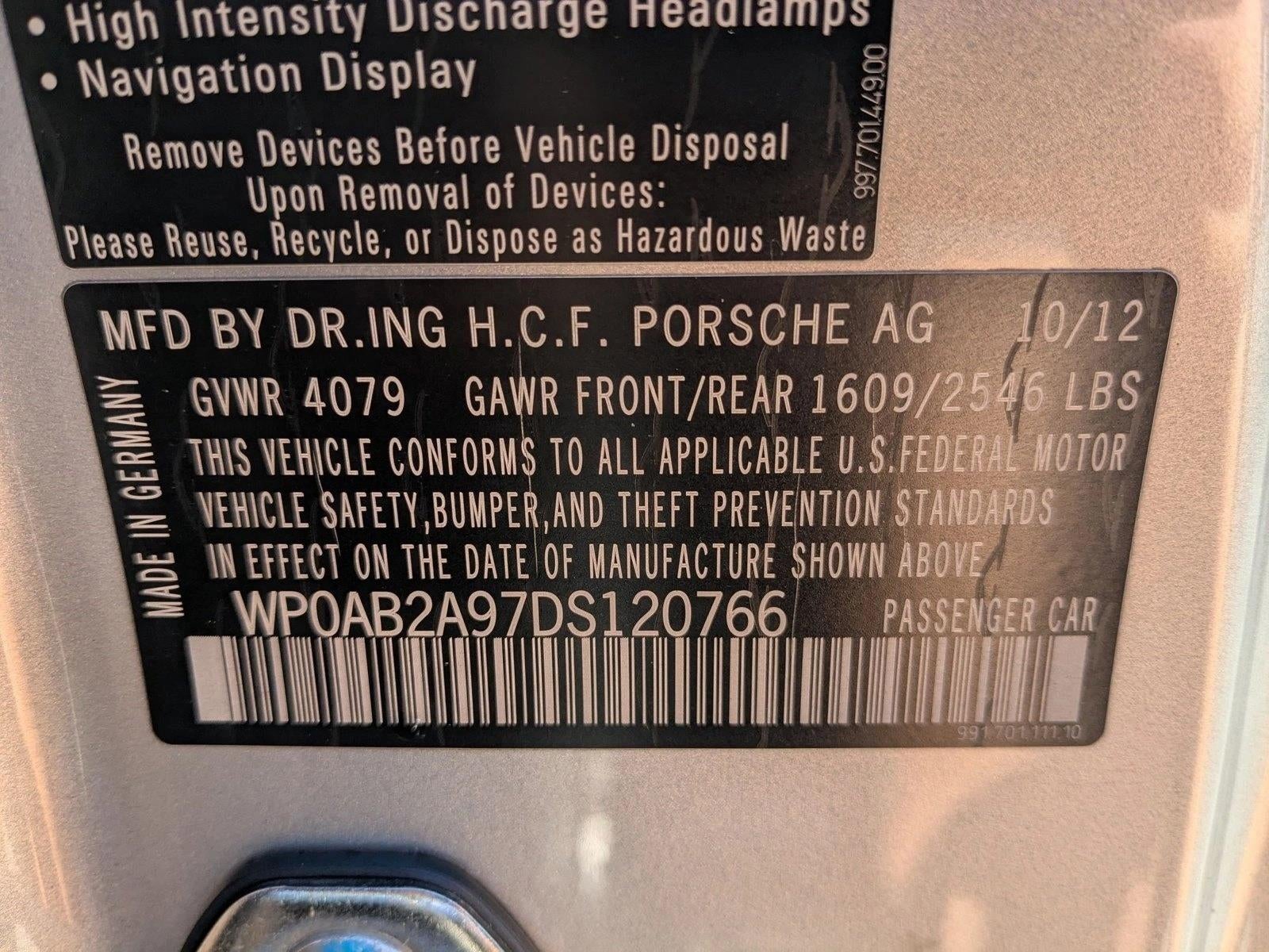 2013 Porsche 911 2dr Cpe Carrera S