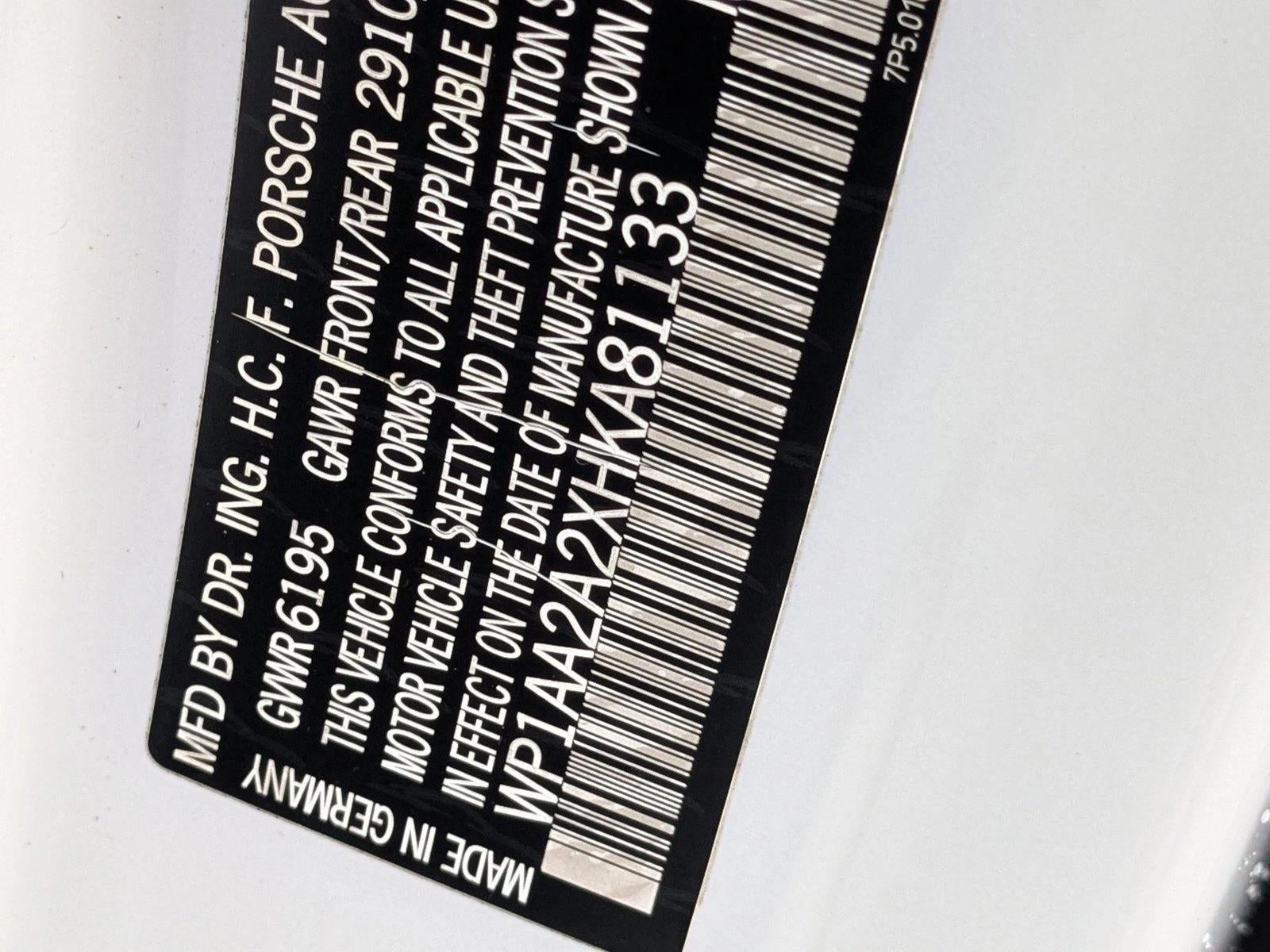 2017 Porsche Cayenne Platinum Edition AWD