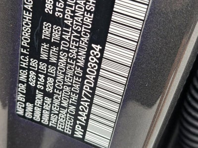 2023 Porsche Cayenne Platinum Edition AWD