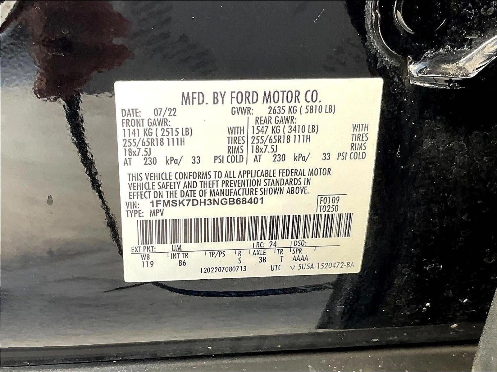 2022 Ford Explorer XLT RWD