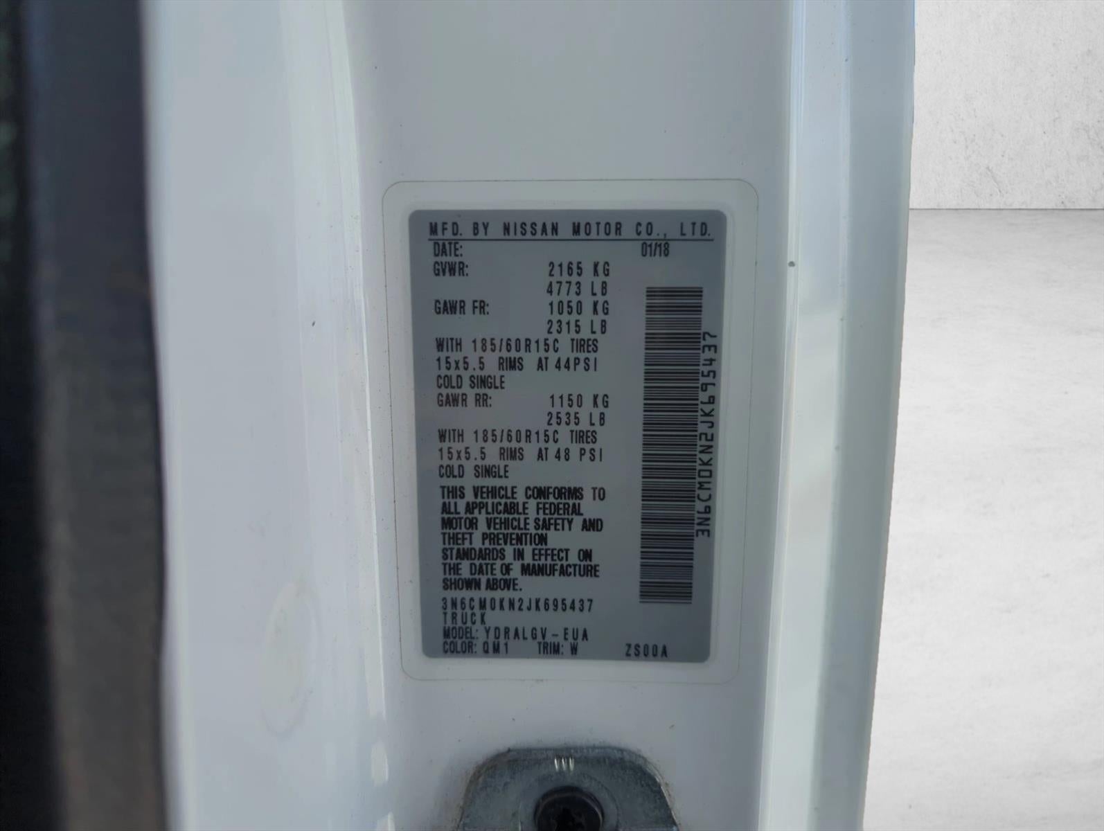 2018 Nissan NV200 Compact Cargo I4 SV