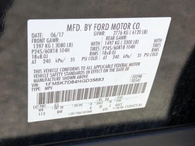 2017 Ford Explorer XLT FWD