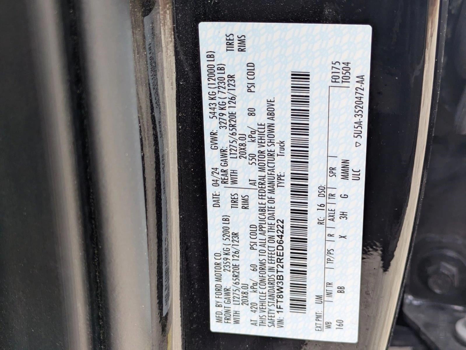 2024 Ford Super Duty F-350 SRW Platinum 4WD Crew Cab 6.75' Box