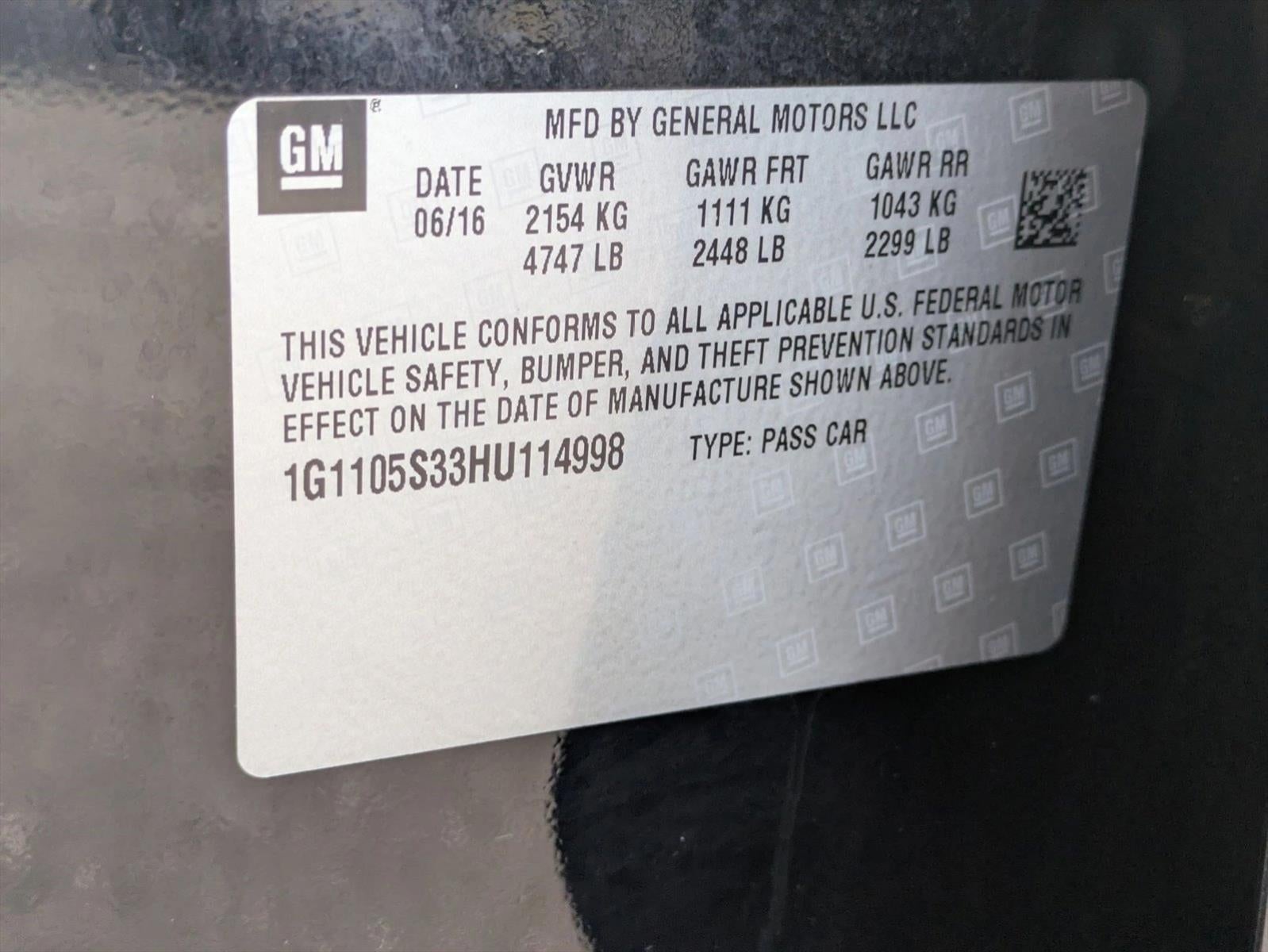 2017 Chevrolet Impala 1LT