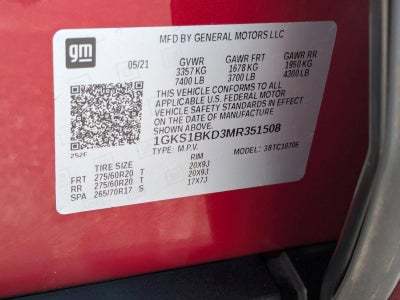 2021 GMC Yukon 2WD 4dr SLT