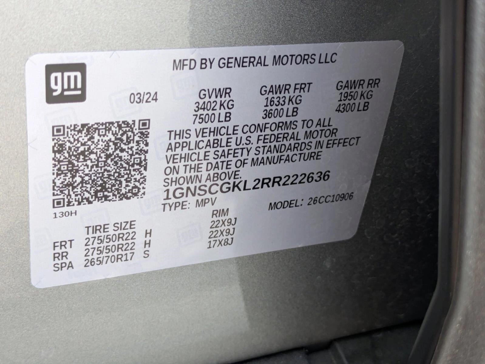 2024 Chevrolet Suburban 2WD High Country