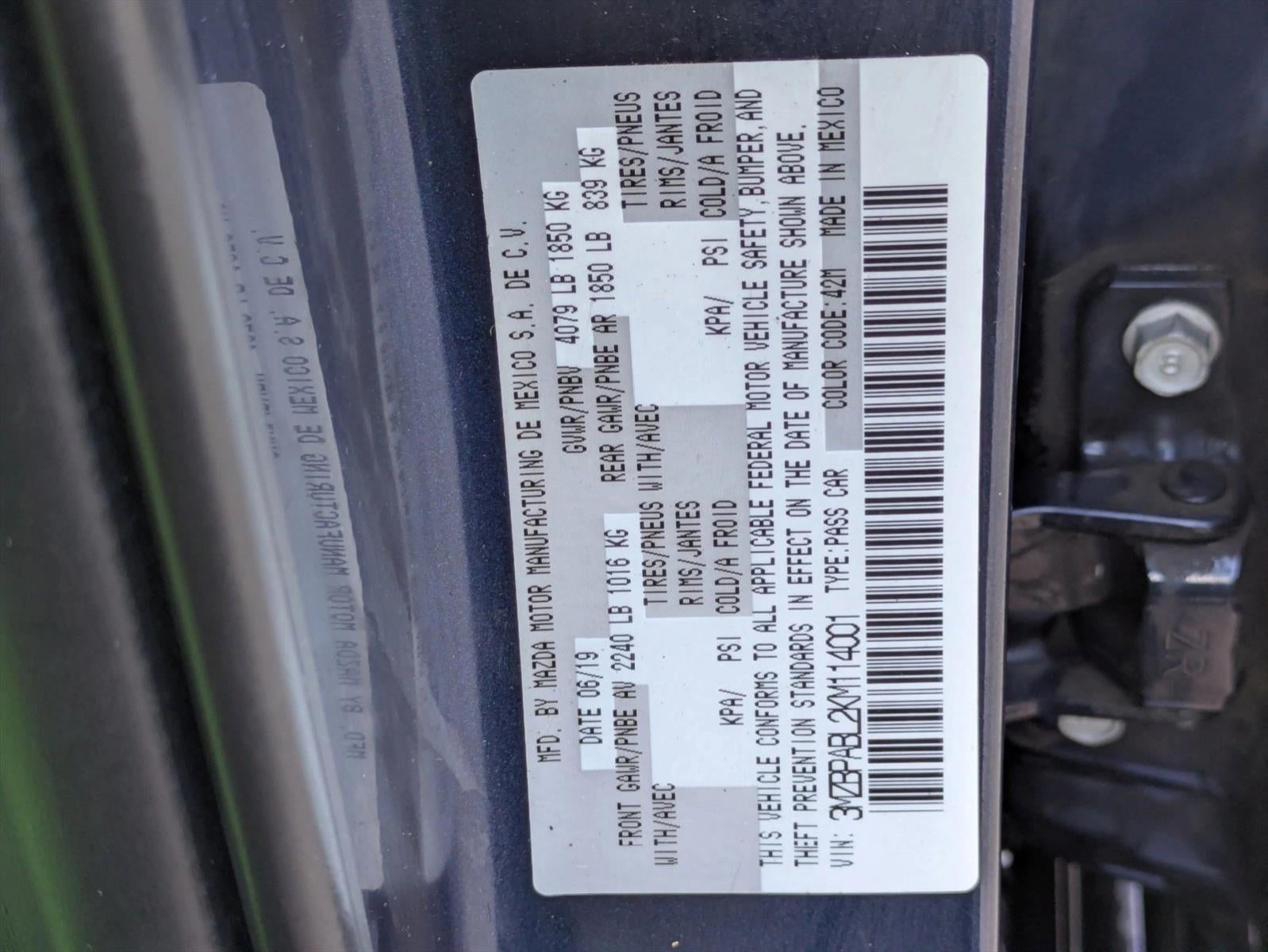 2019 Mazda Mazda3 Sedan FWD