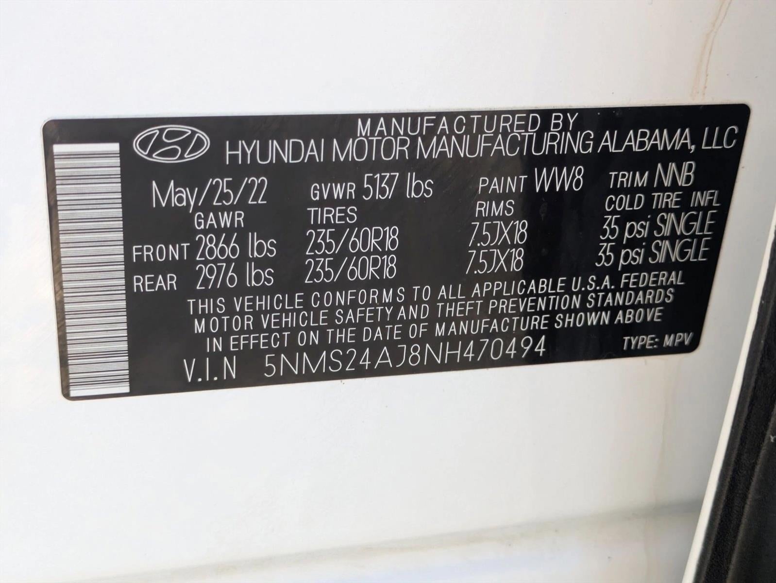 2022 Hyundai SANTA FE SEL FWD