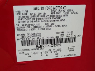 2020 Ford EcoSport S 4WD