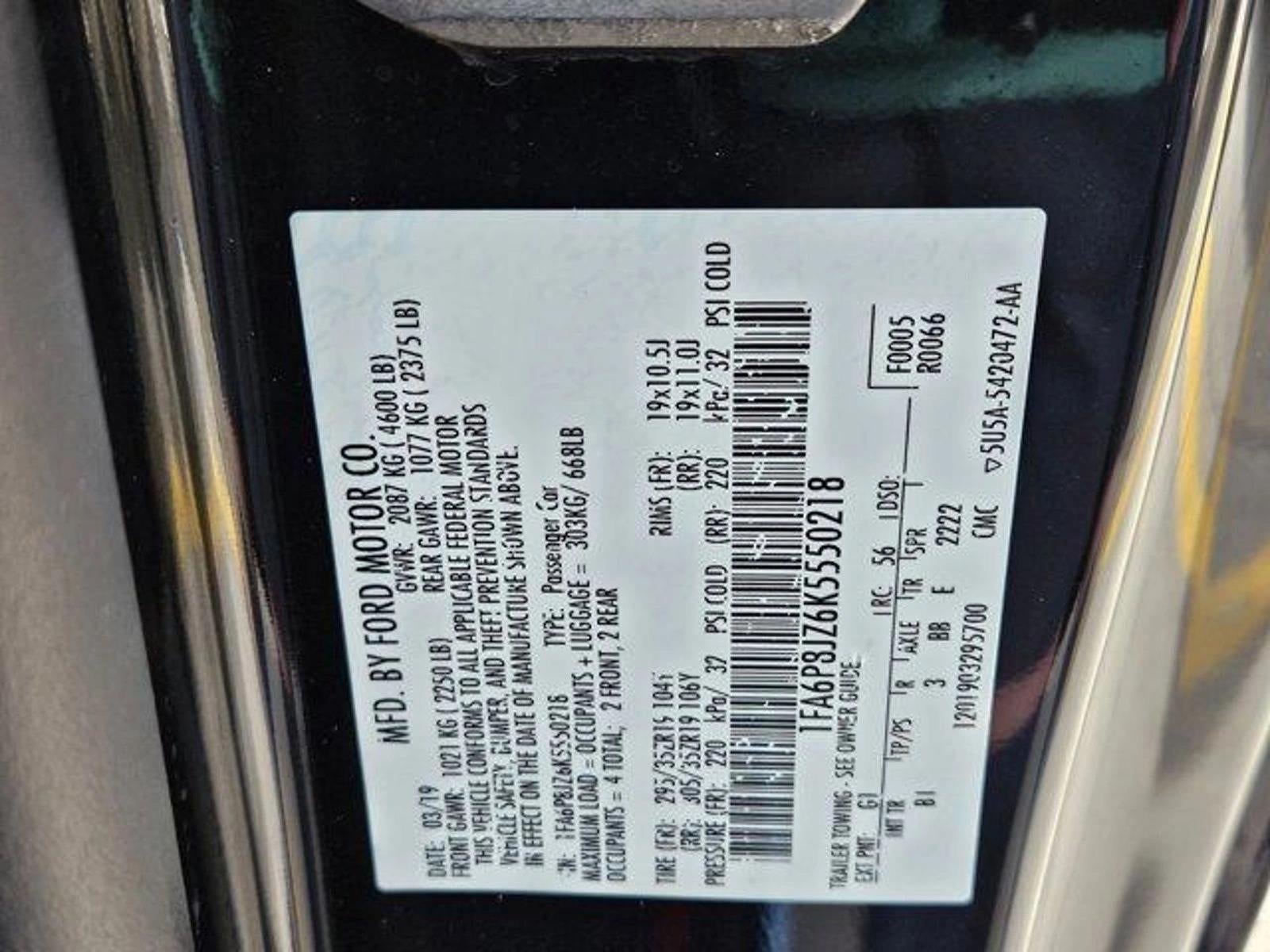 2019 Ford Mustang Shelby GT350 Fastback