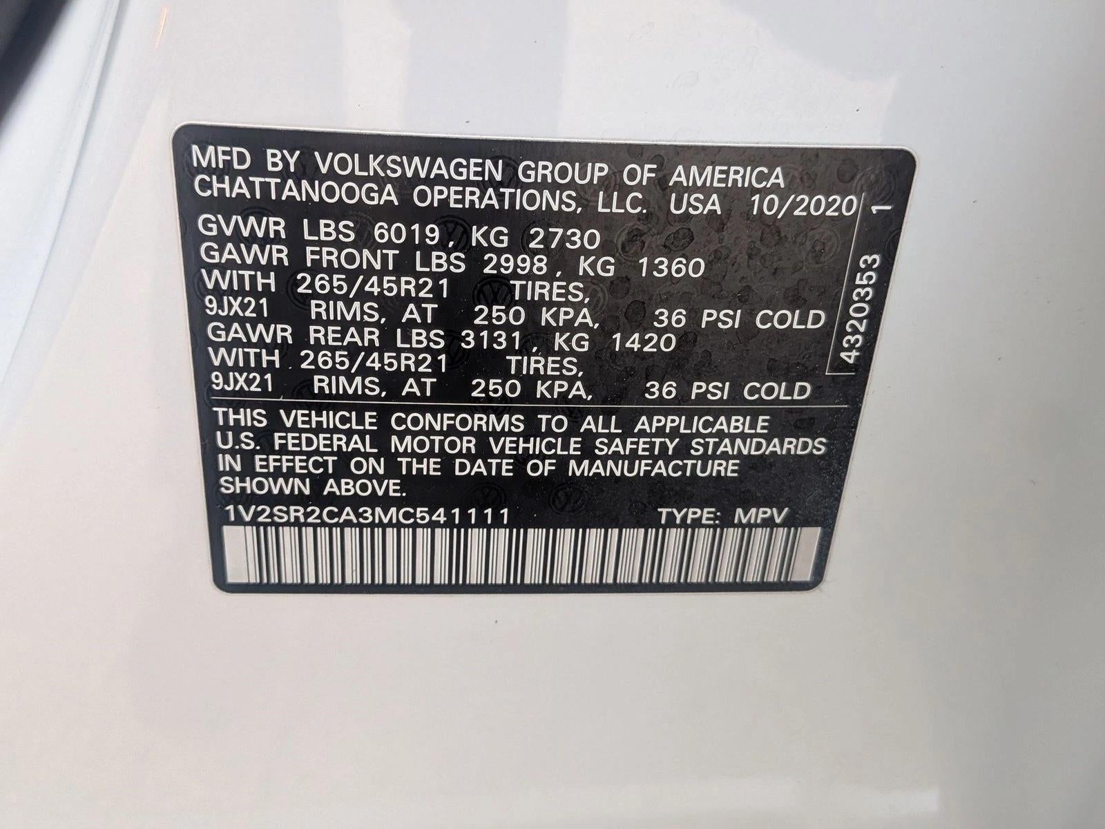 2021 Volkswagen Atlas 3.6L V6 SEL R-Line 4MOTION *Ltd Avail*