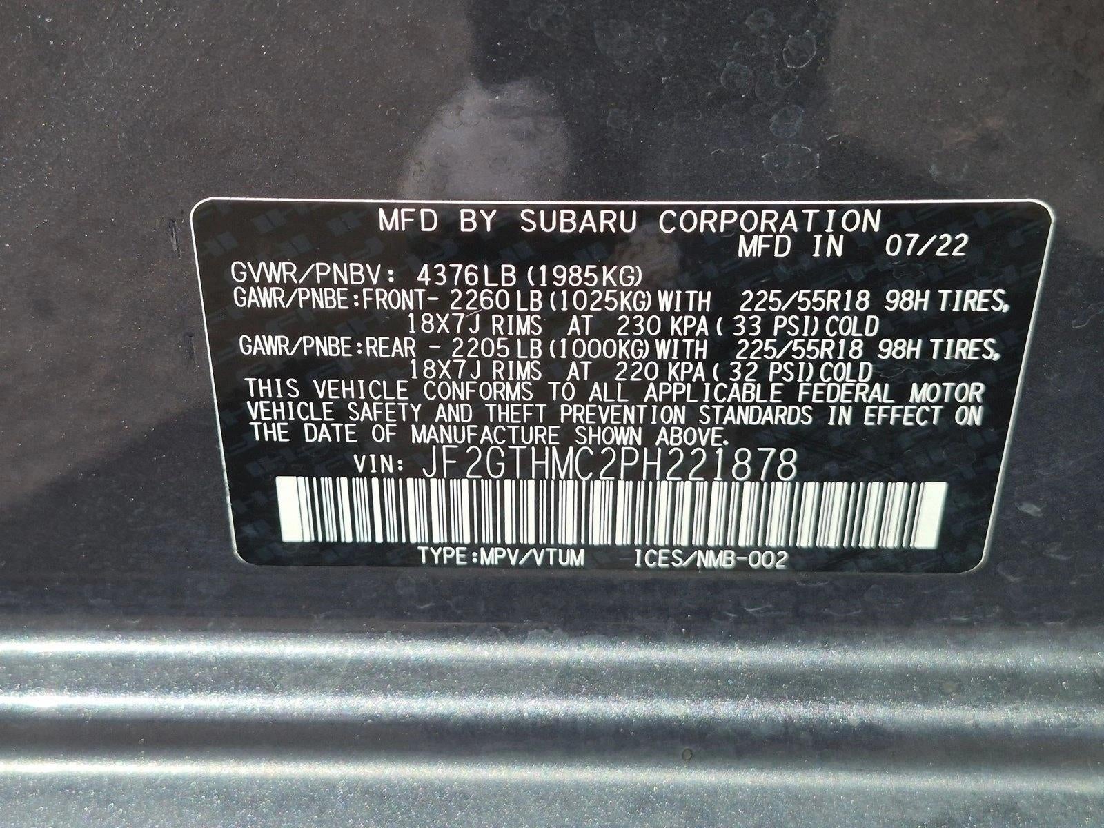 2023 Subaru Crosstrek Limited CVT