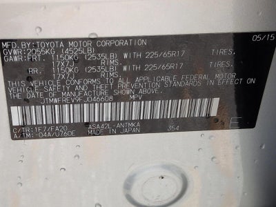 2015 Toyota RAV4 FWD 4dr XLE (GS)