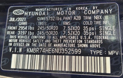 2022 Hyundai PALISADE Calligraphy FWD