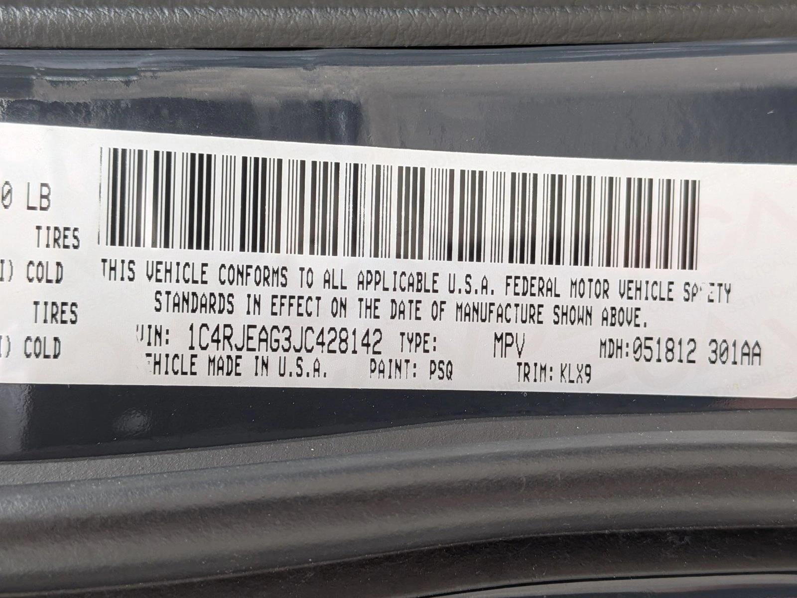 2018 Jeep Grand Cherokee Altitude 4x2 *Ltd Avail*