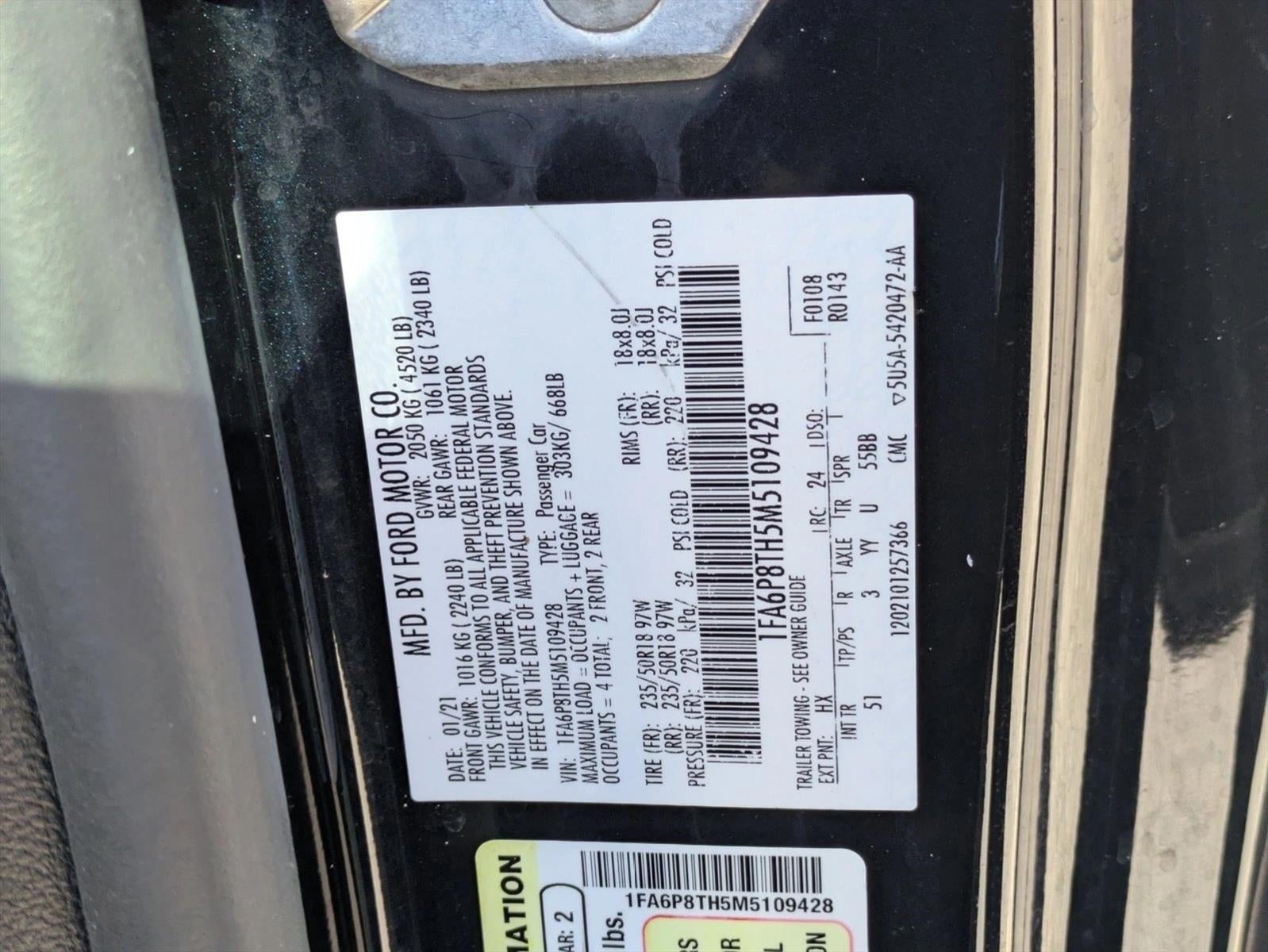 2021 Ford Mustang EcoBoost Premium Fastback