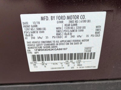 2019 Ford Explorer XLT 4WD