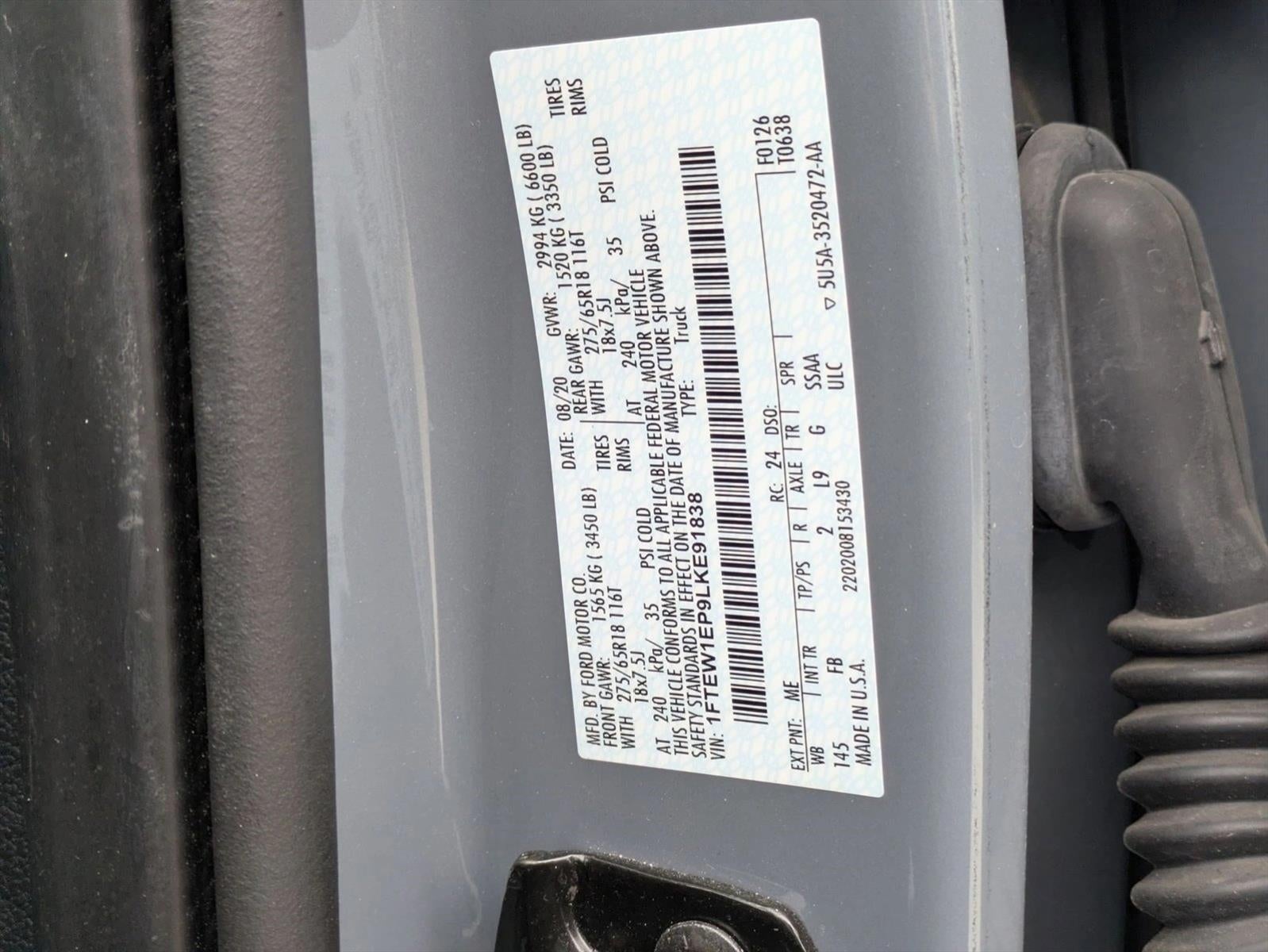 2020 Ford F-150 XLT 4WD SuperCrew 5.5' Box