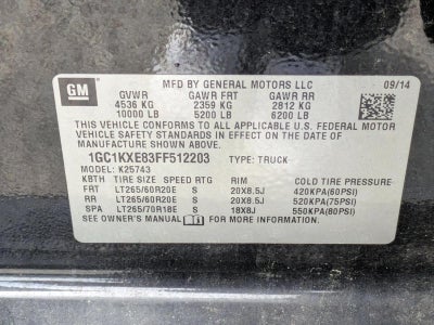 2015 Chevrolet Silverado 2500HD Built After Aug 14 Crew Cab Standard Box 4-Wheel Drive High Country