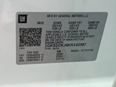 2019 GMC Yukon 2WD 4dr Denali