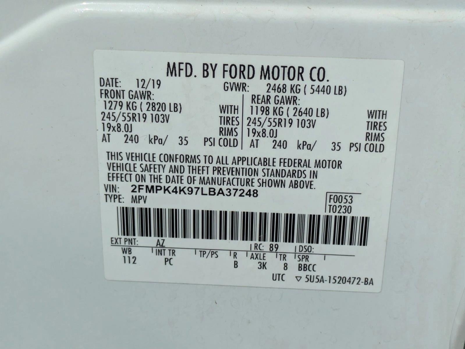 2020 Ford Edge Titanium AWD