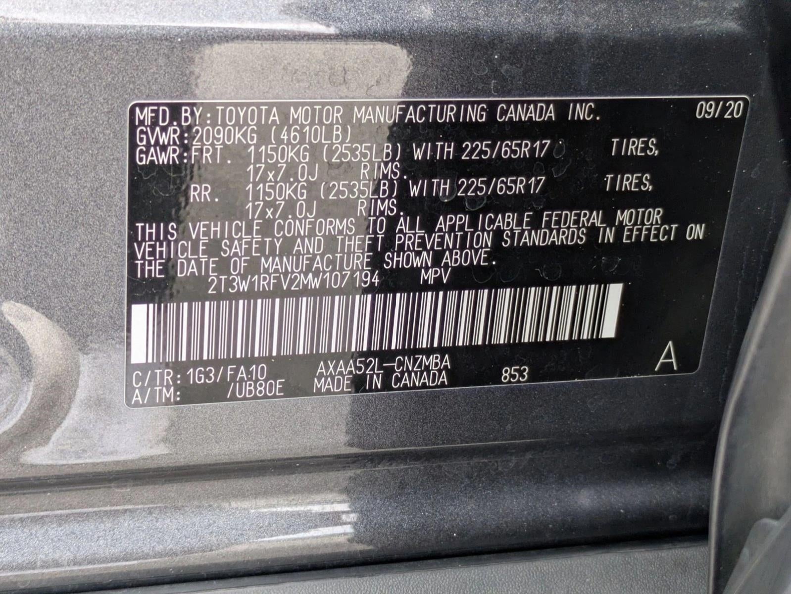 2021 Toyota RAV4 XLE FWD (GS)